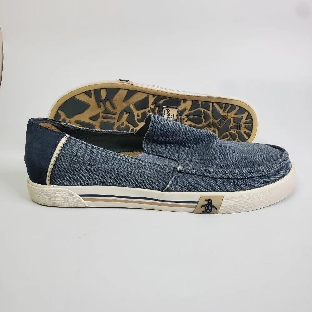 Original Penguin Neo Slip-On Men's Size 11 Canvas Shoes Blue